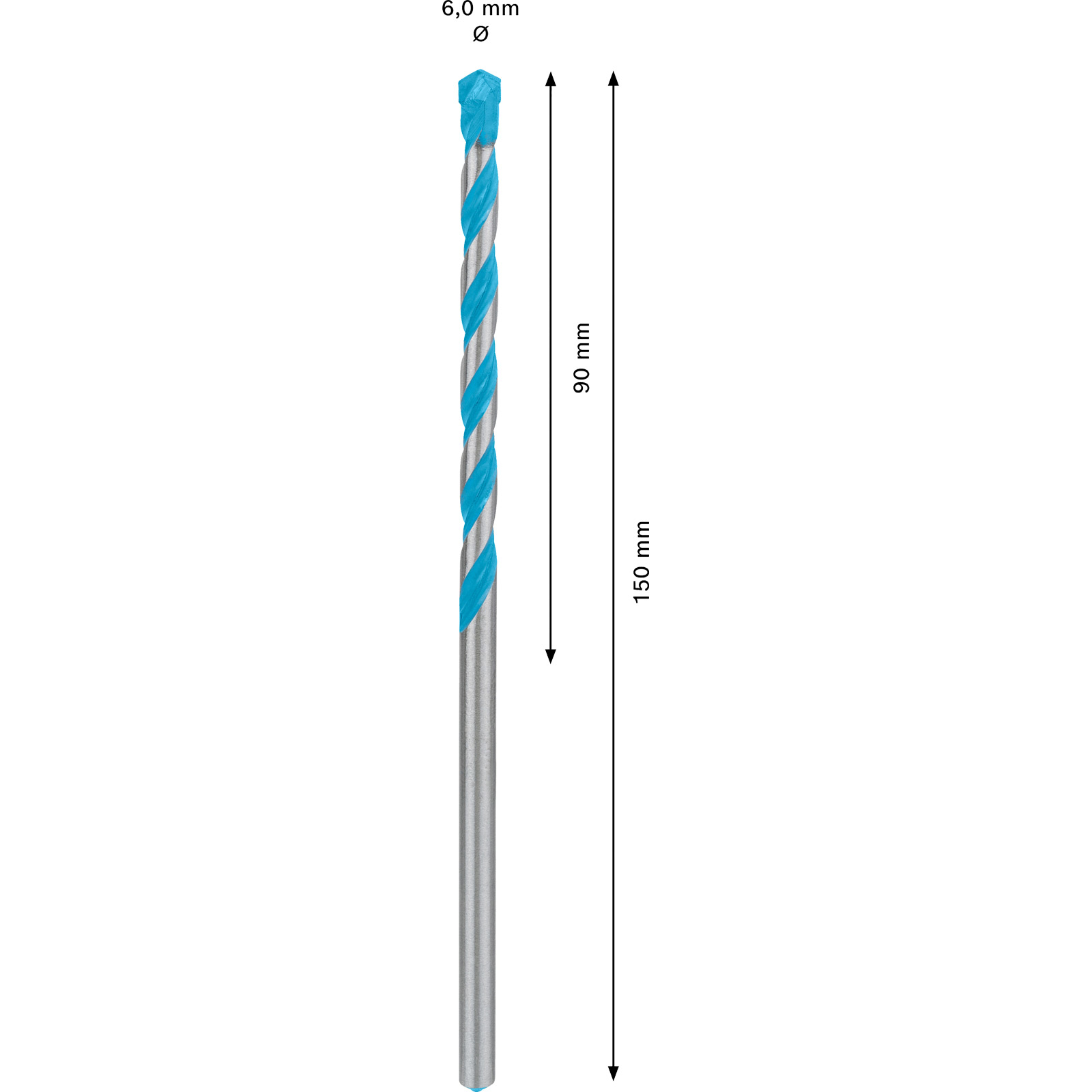Bosch Expert CYL-9 MultiConstruction Mèche 6 x 90 x 150 mm - 2608900612