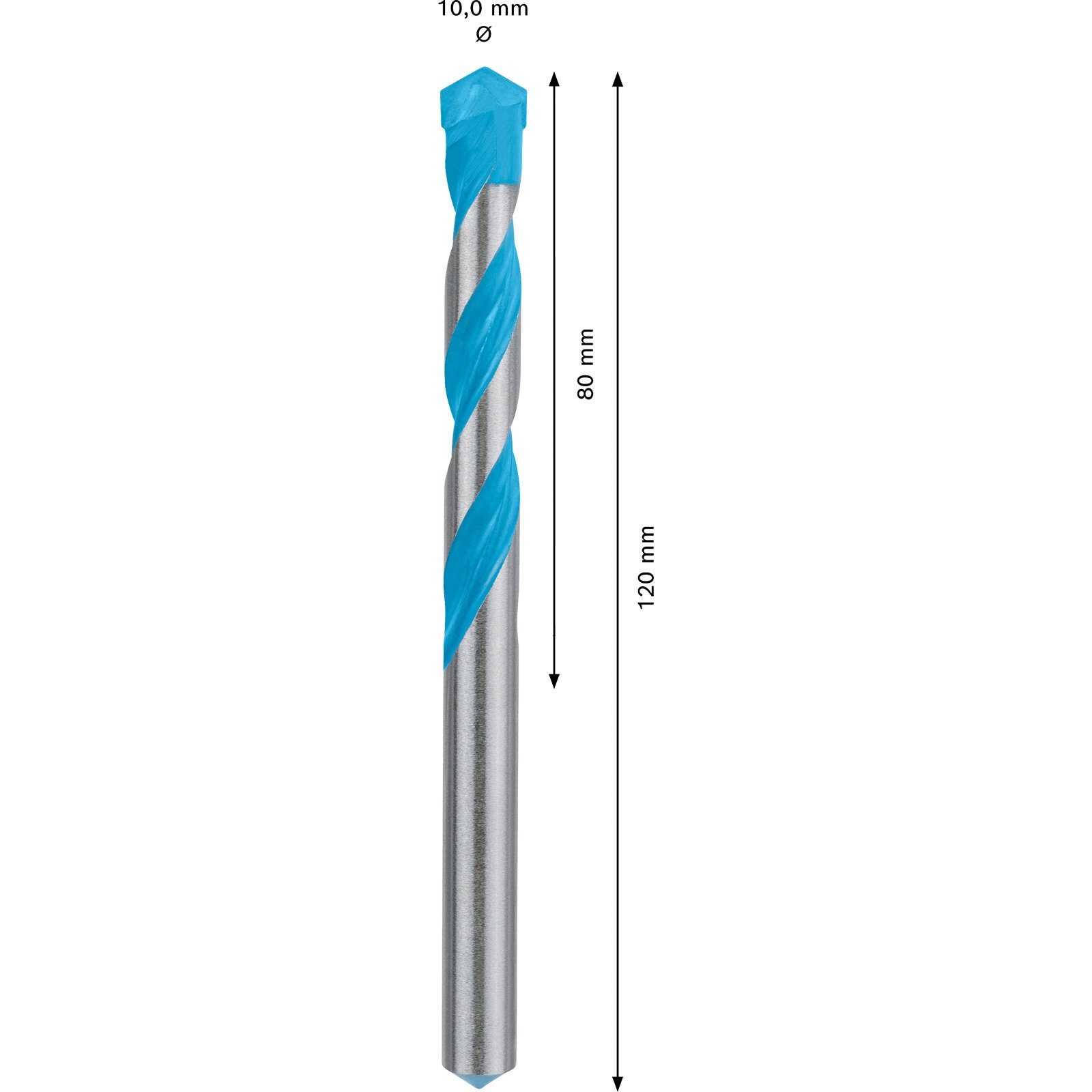 Bosch Expert CYL-9 MultiConstruction - Foret multi-matériaux 10 x 80 x 120 mm - 2608900626