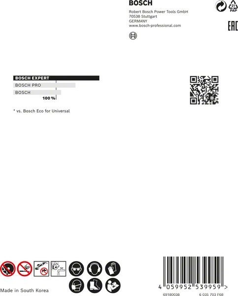 Disques de tronçonnage diamantés MultiMaterial EXPERT Bosch, 125 x 22,23 x 2,2 x 12 mm