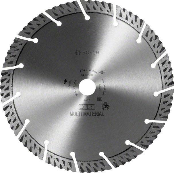 Disque diamant Bosch EXPERT MultiMaterial 230 x 22,23 x 2,4 x 15 mm