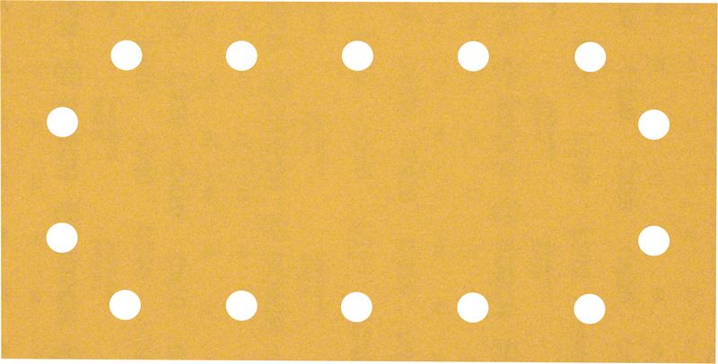 Bosch EXPERT C470 Papier abrasif avec 14 trous pour ponceuse orbitale, 115 x 230 mm, grain 240, 50 pièces — lot de 50 pièces