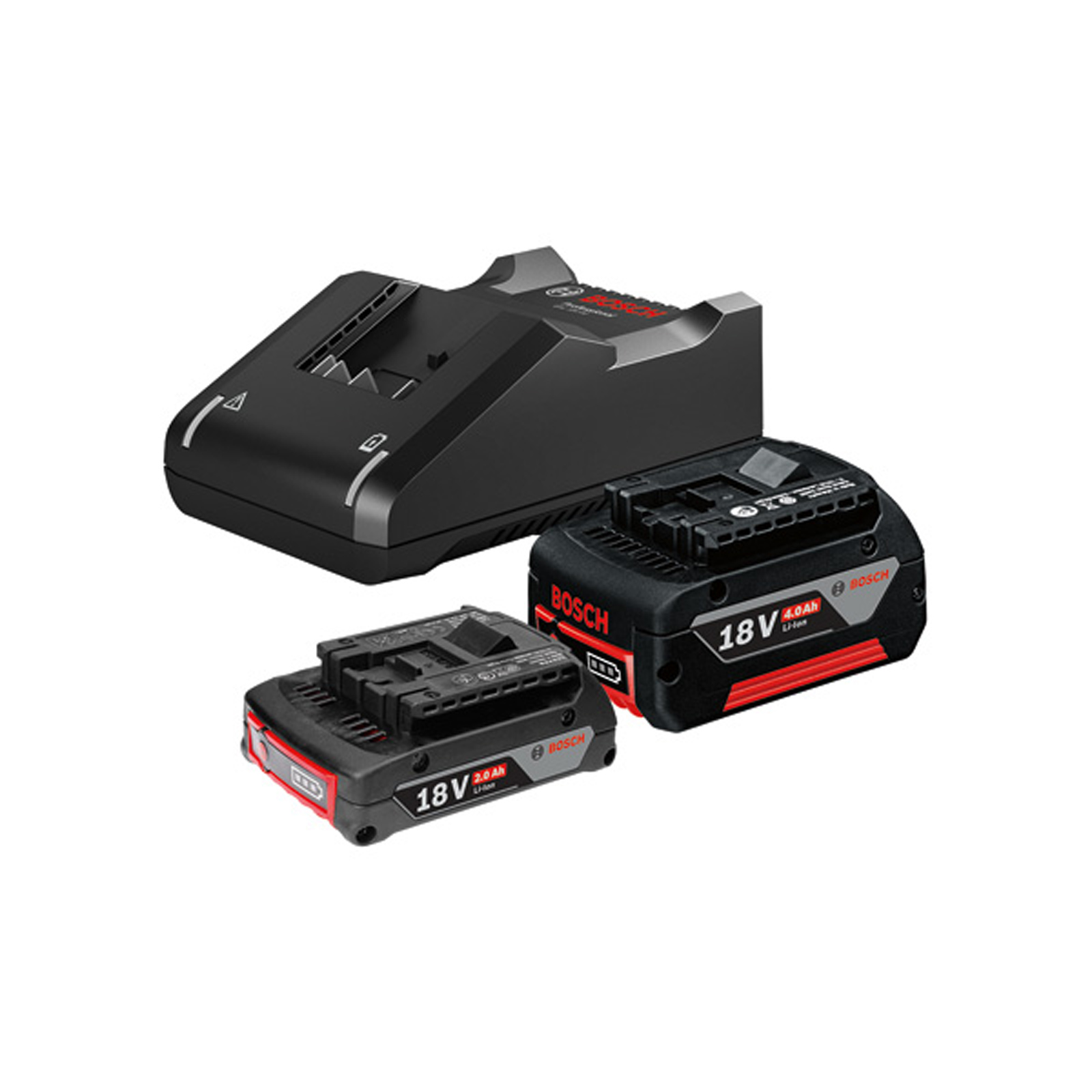 Set de démarrage Bosch 1 x GBA 18V 2,0Ah + 1 x GBA 18V 4,0Ah + GAL 18V-40