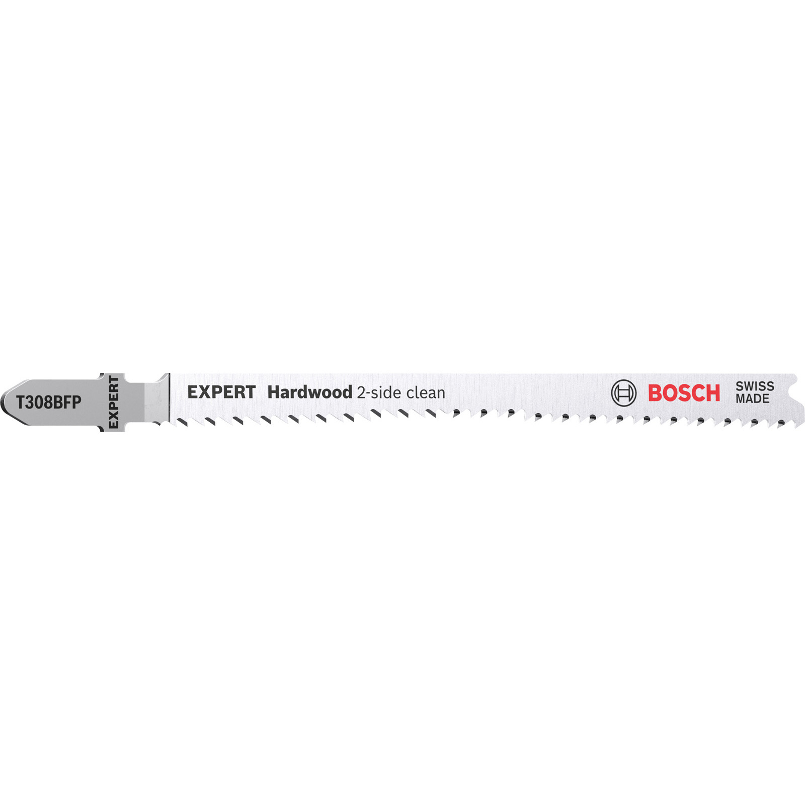Bosch EXPERT ‘Hardwood 2-side clean’ T 308 BFP Lame de scie sauteuse, 25 pièces — lot de 25 pièces