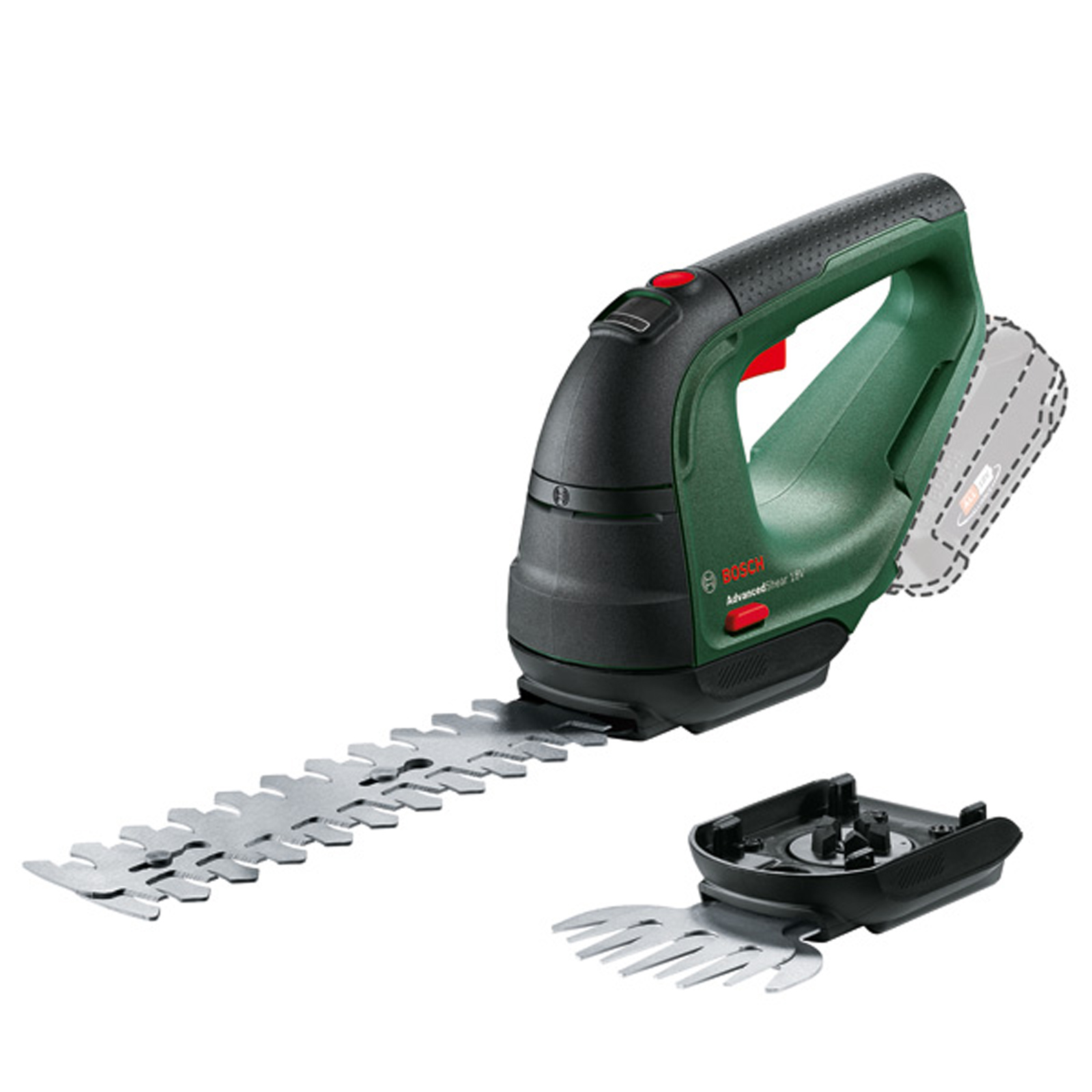 Taille-haie et cisaille à batterie Bosch AdvancedShear 18V-10 sans batterie ni chargeur