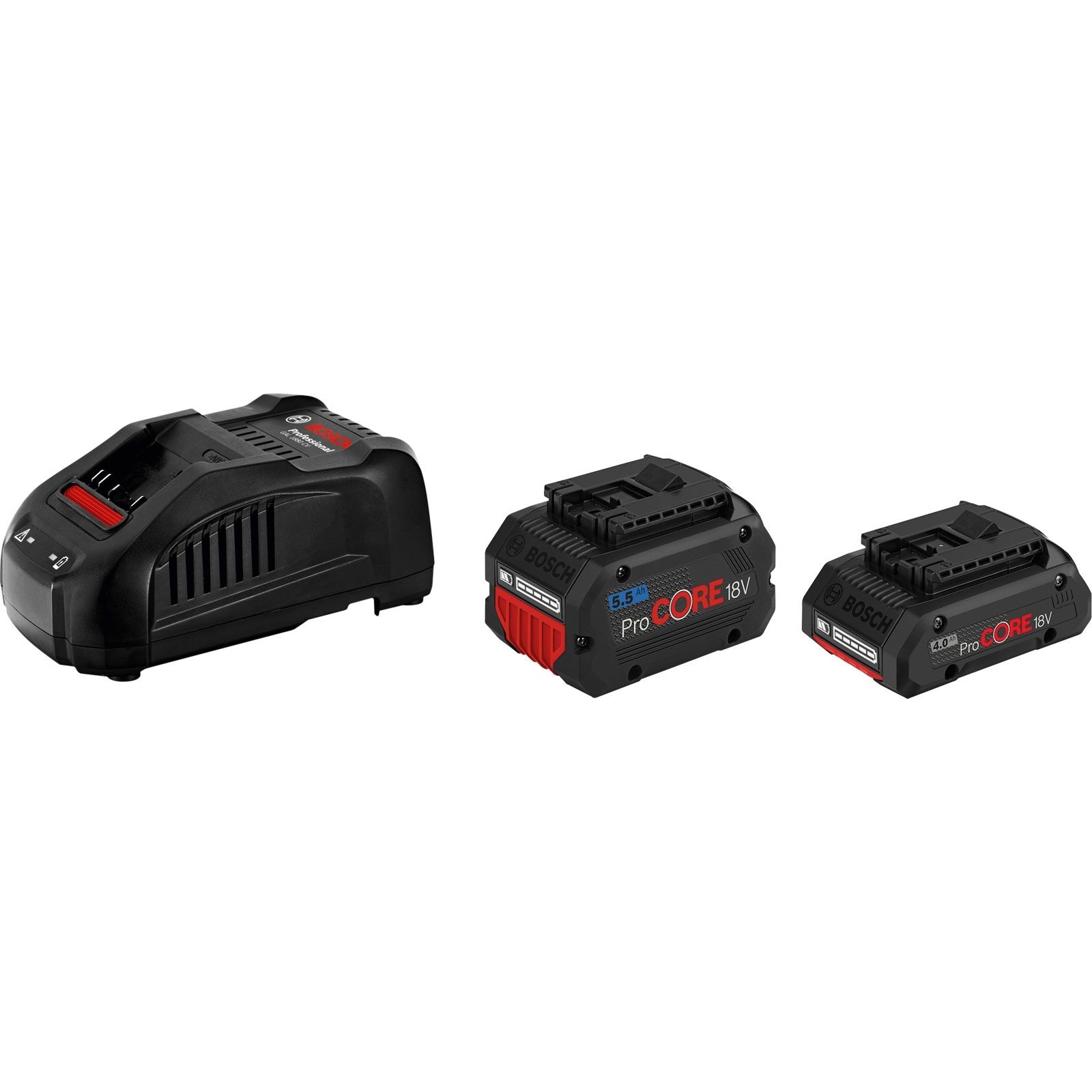 Kit de démarrage Bosch ProCORE18V 18 V avec 2 batteries et chargeur GAL 1880 CV