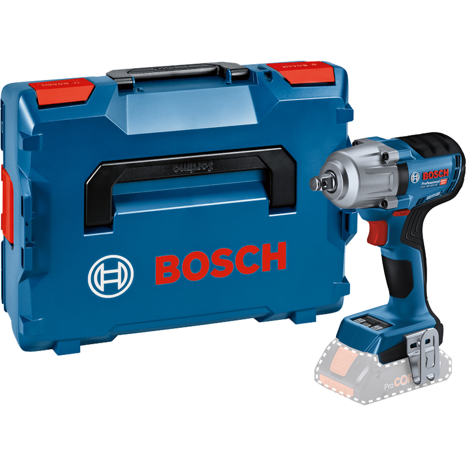 Visseuse à chocs sans fil Bosch GDS 18V-450 HC, L-BOXX et BT Low-Energ. Mod.