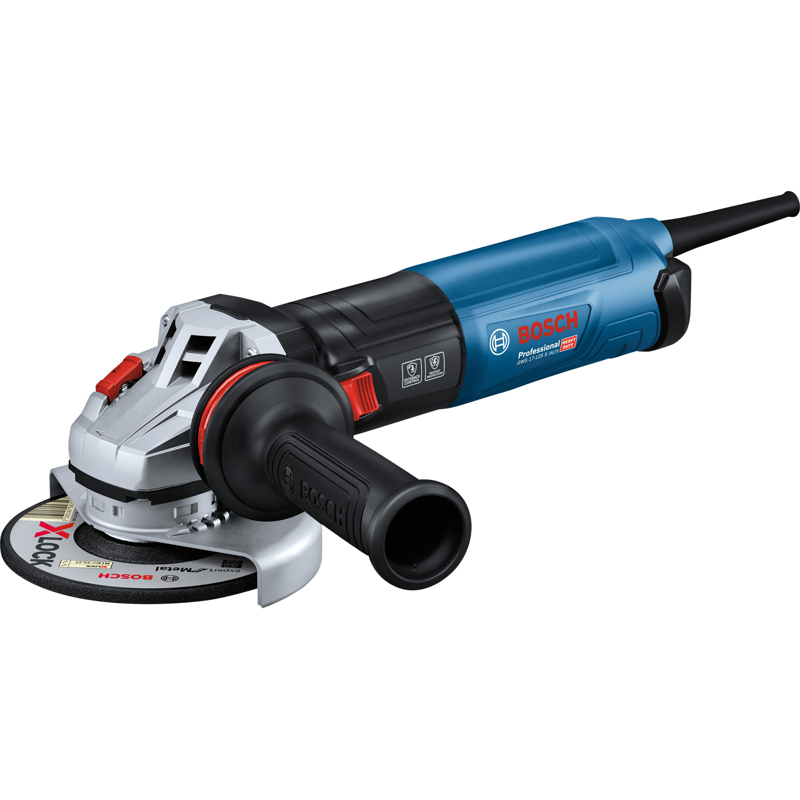 Meuleuse d'angle Bosch GWS 17-125 S INOX avec capot de protection en carton