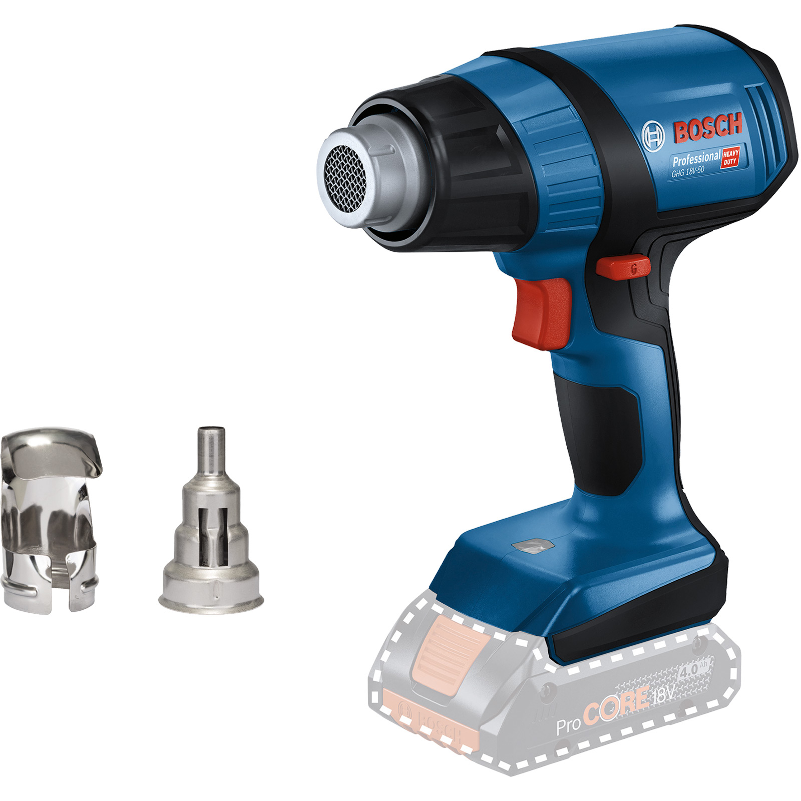 Pistola ad aria calda à batterie Bosch GHG 18V-50 sans batterie sans chargeur dans boîte