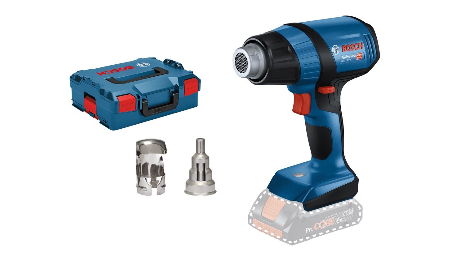 Pistola ad aria calda à batterie Bosch GHG 18V-50 L-BOXX
