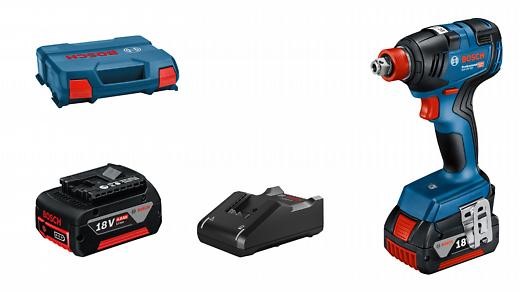 Visseuse à chocs sans fil GDX 18V-200 Bosch avec 2x batterie GBA 18V 4.0Ah dans L-Case
