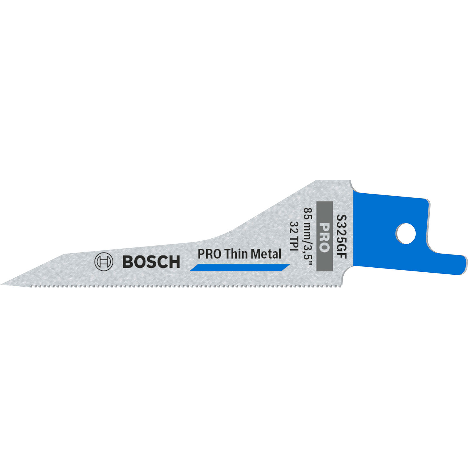 Bosch PRO Thin Metal S325GF Lame de scie sabre pour métal fin, 1,25 x 7 x 85 mm, 5 pièces — lot de 5 pièces
