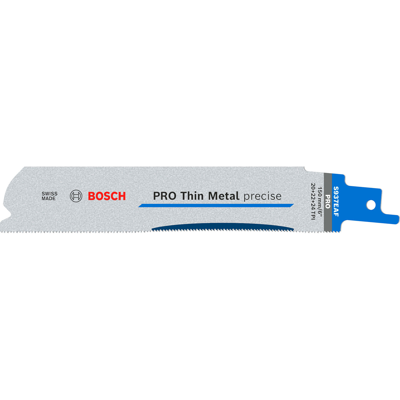 Lame de scie sabre Bosch PRO Thin Metal precise S937EAF, 1,1 x 25 x 150 mm, 5 pièces — lot de 5 pièces
