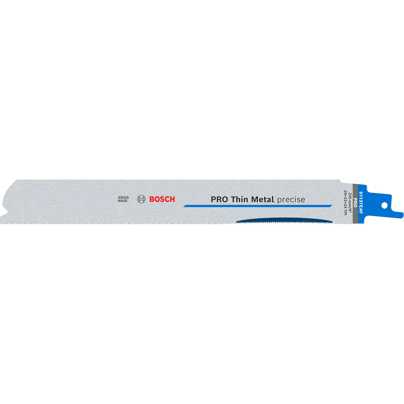 Lame de scie sabre PRO Thin Metal precise S1137EAF Bosch, 1,1 x 25 x 225 mm, 5 pièces — lot de 5 pièces