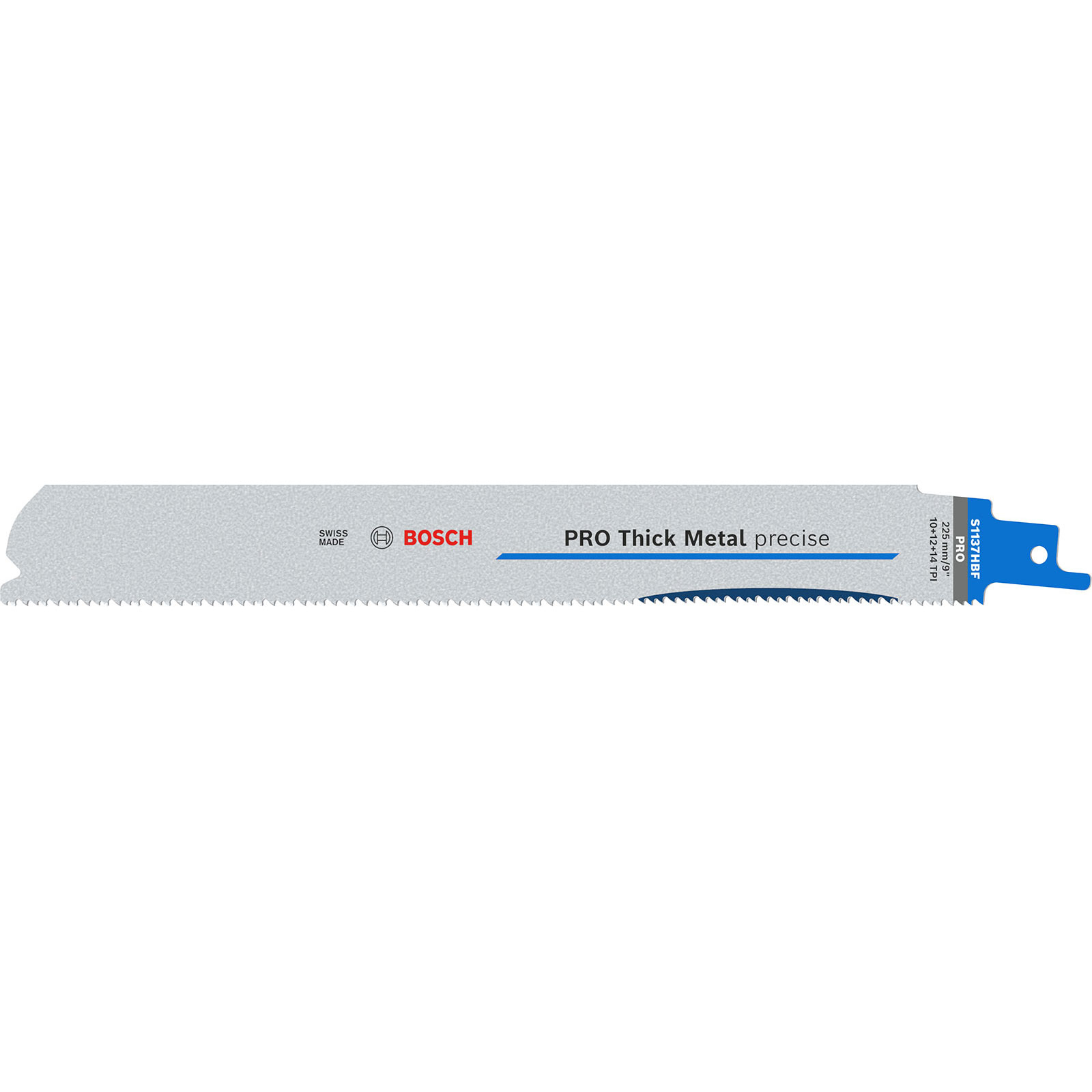 Lame de scie sabre Bosch PRO Thick Metal precise S1137HBF, 1,1 x 25 x 225 mm, 25 pièces — lot de 25 pièces