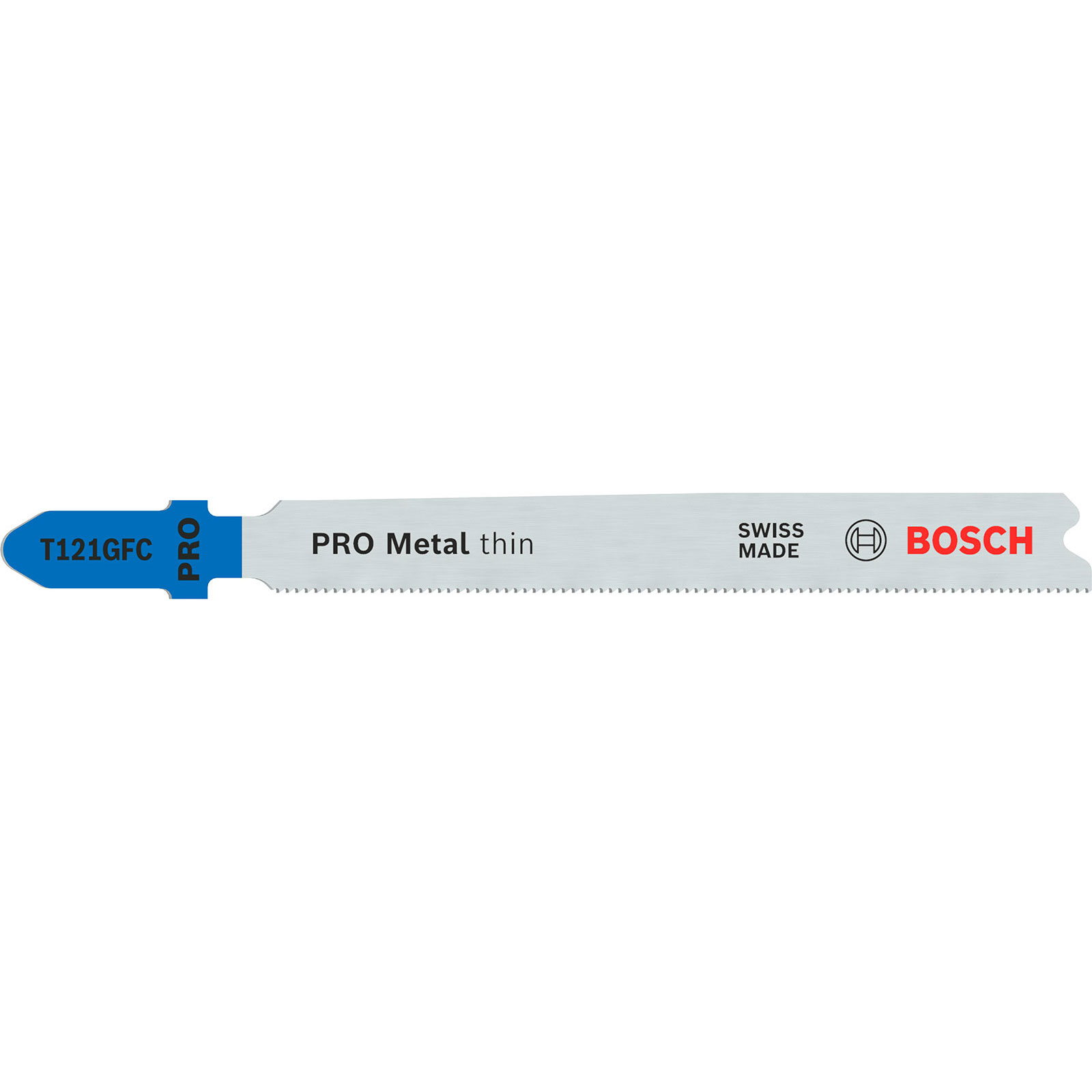 Lame de scie sauteuse Bosch PRO Metal thin T121GFC 92 mm — lot de 3 pièces
