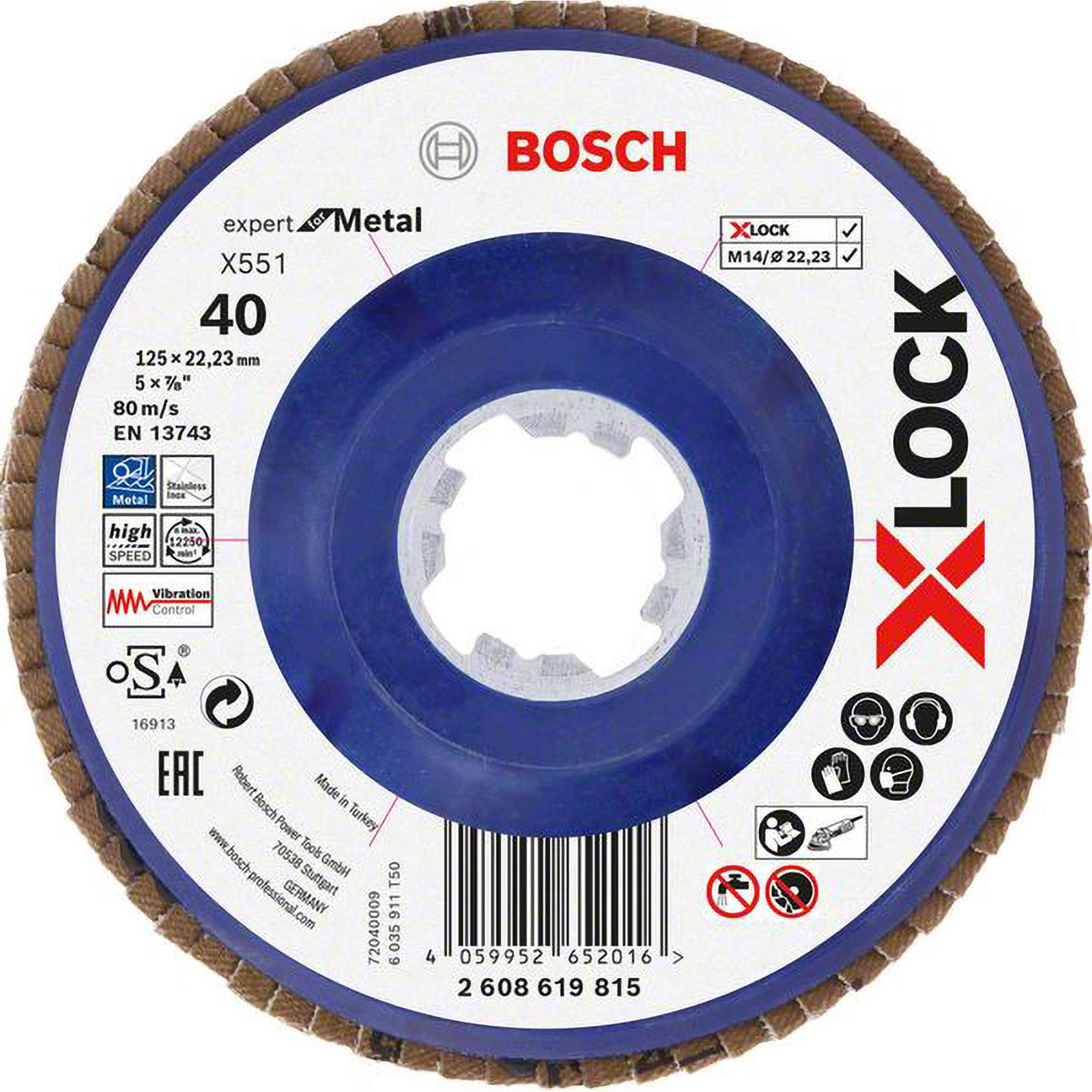 Bosch X-LOCK-Disque à lamelles X551, Expert for Metal