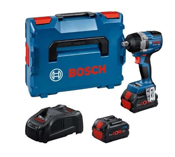 Visseuse à chocs à batterie Bosch GDS 18V-750 C, 2x 8,0 Ah et chargeur en L-BOXX