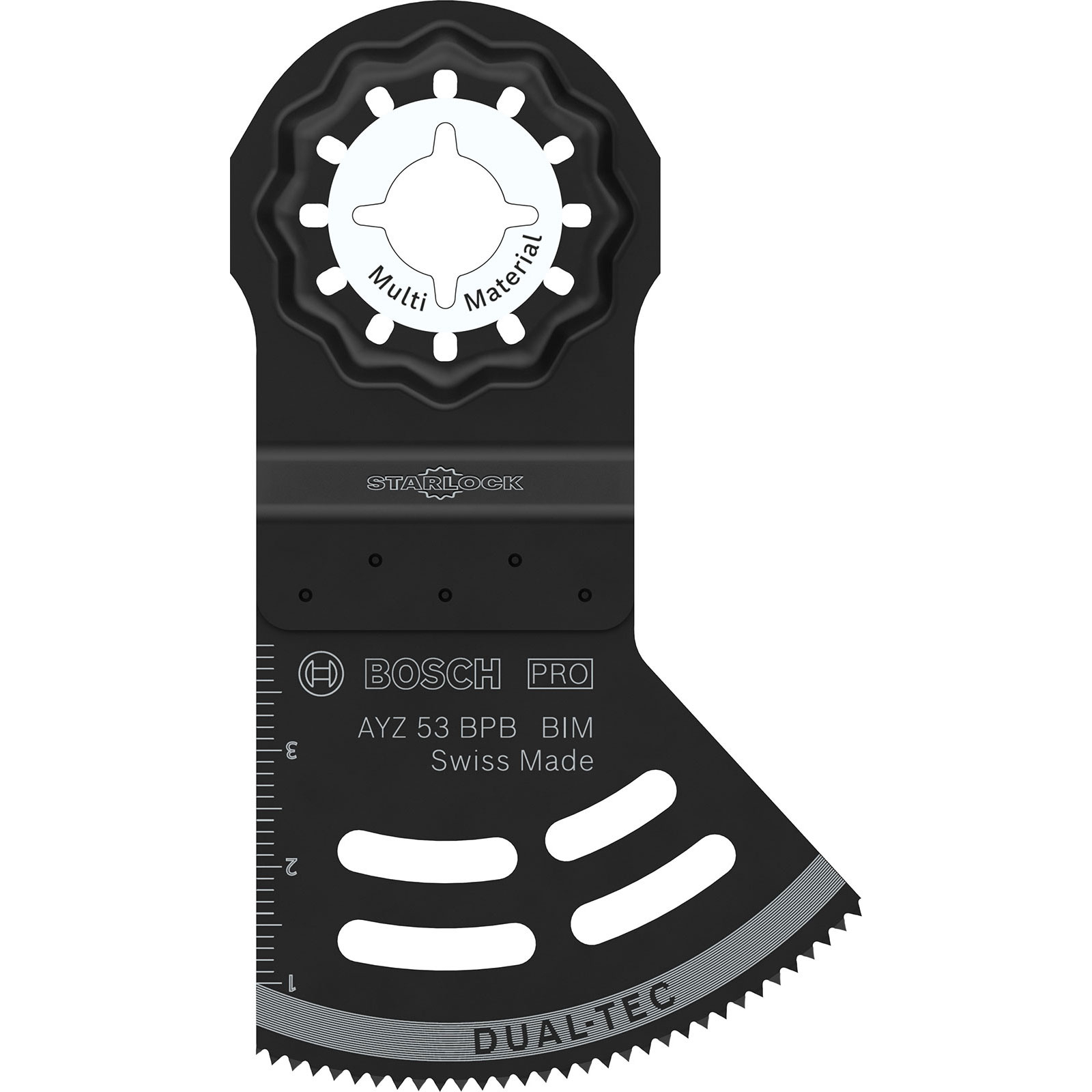 Lame Bosch PRO AYZ 53 BPB Dual-Tec pour outils multifonctions, 53 x 40 mm, 10 pièces — lot de 10 pièces