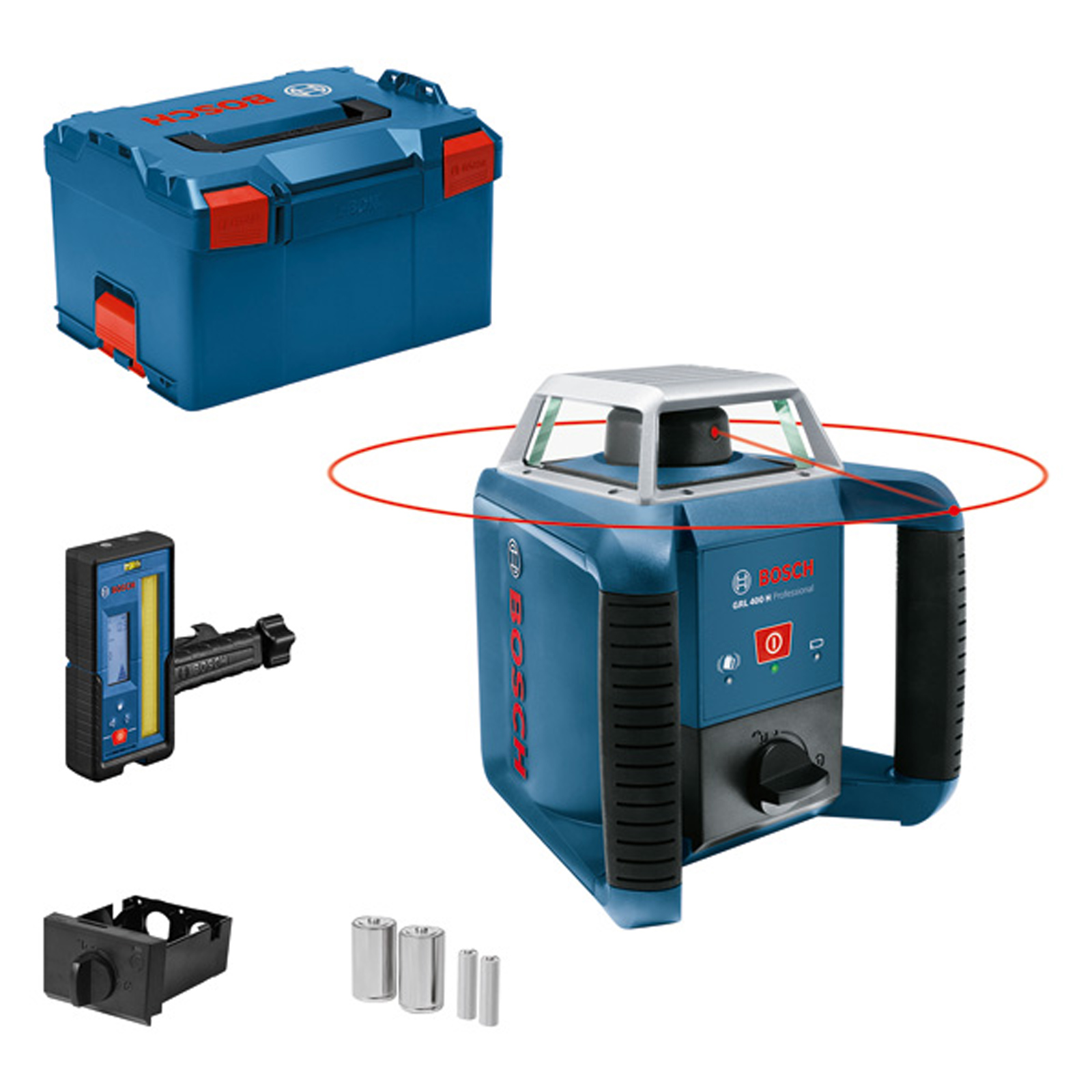 Laser rotatif GRL 400 H + LR 45 + L-Boxx - 0601061805 Bosch