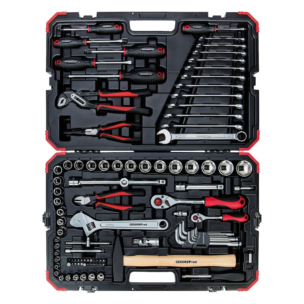 Gedore red coffret à outils à douilles et clés 100 pièces R4600 3100 SW 4-32 mm