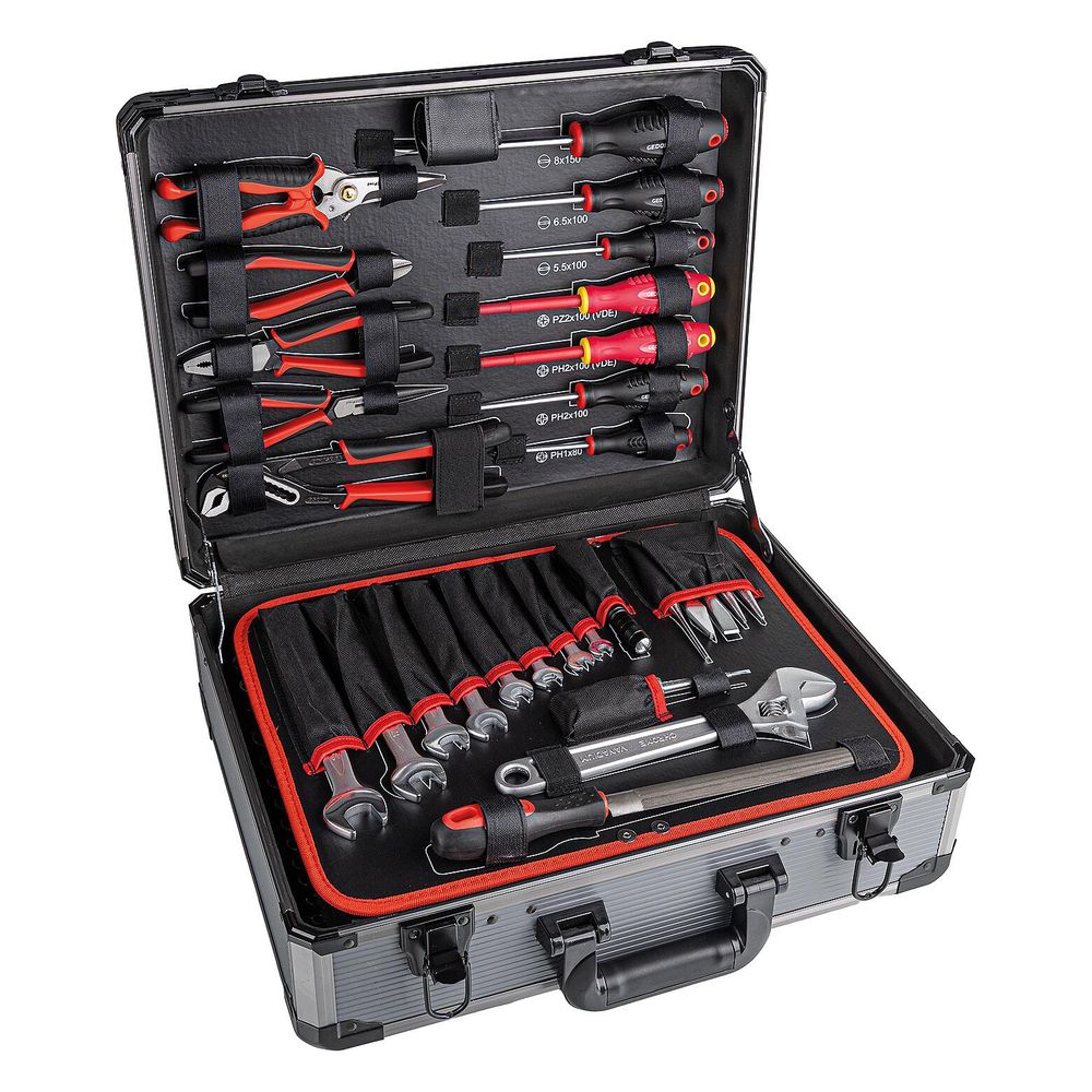 Gedore Red Coffret à outils ALLROUND, 138 pièces, 455x157x355 mm, Aluminium, R46007138