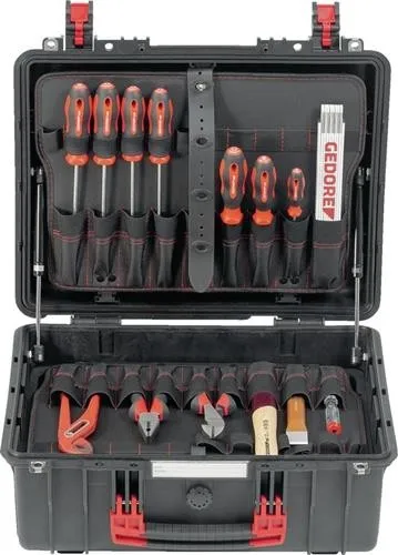 Boîte à outils Meister XL-R21652101 Gedore Red, 100 pièces
