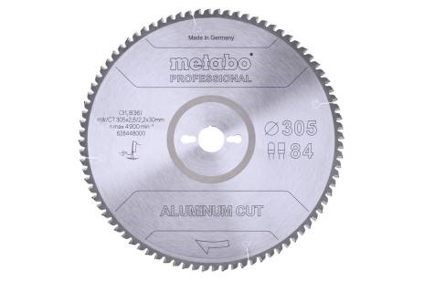 Metabo Lame de scie circulaire Aluminium Cut 305x30 mm 84Z / TZ 5°neg Scies à onglet et à couper