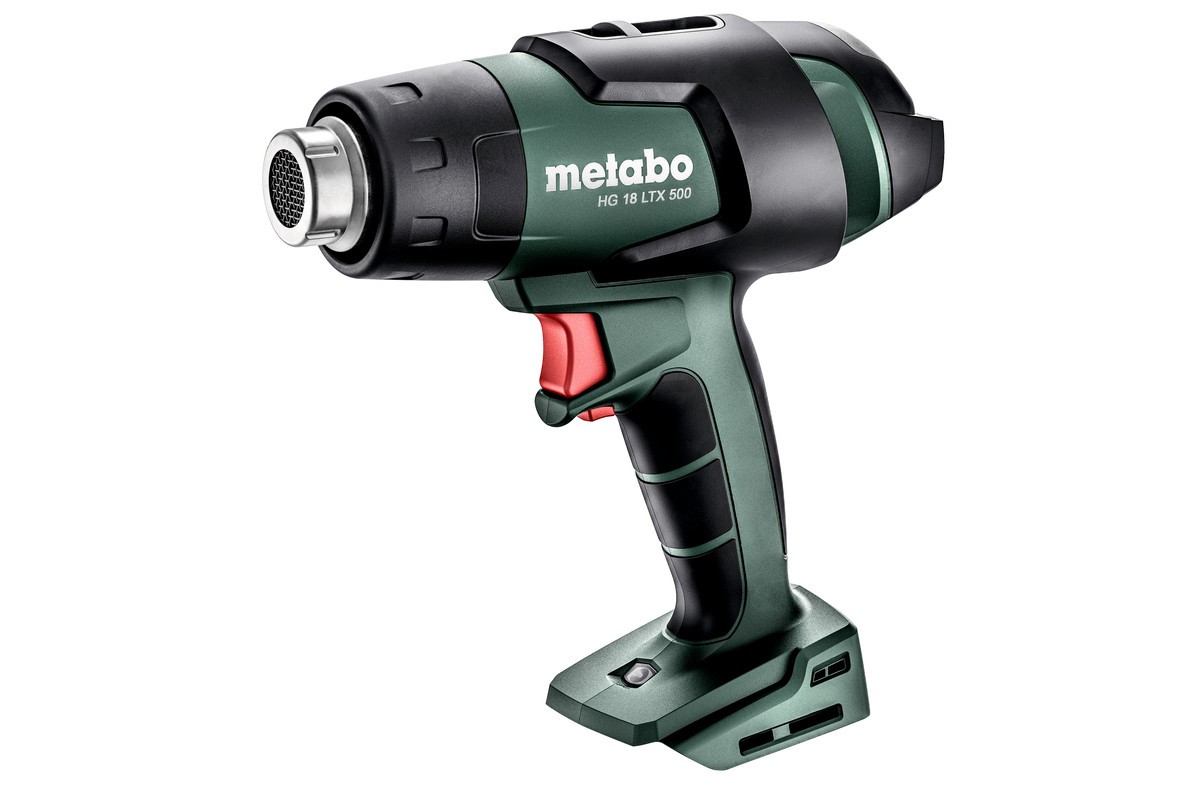 Pistolet à air chaud à batterie Metabo HG 18 LTX 500 sans batterie sans chargeur en boîte
