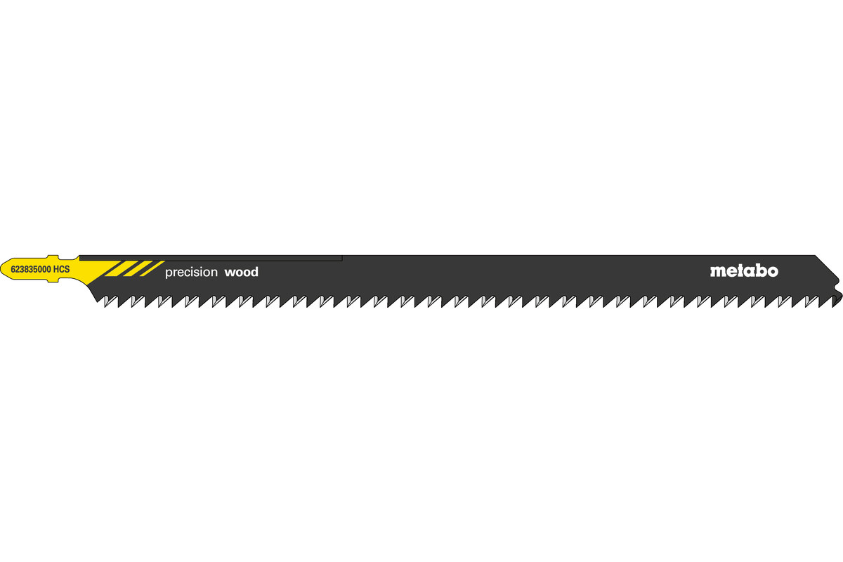 Lames de scie sauteuse Metabo precision wood 220 4 mm, HCS - 3 pièces — lot de 3 pièces