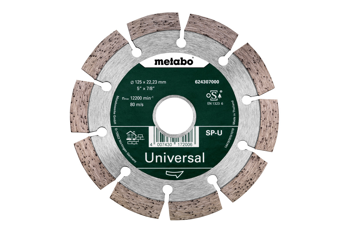 Disque de tronçonnage diamant Metabo Universal SP - blister