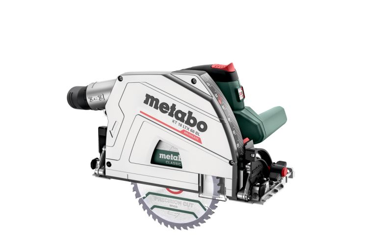 Scie circulaire plongeante sur batterie Metabo KT 18 LTX 66 BL sans batterie ni chargeur dans metaBOX 340