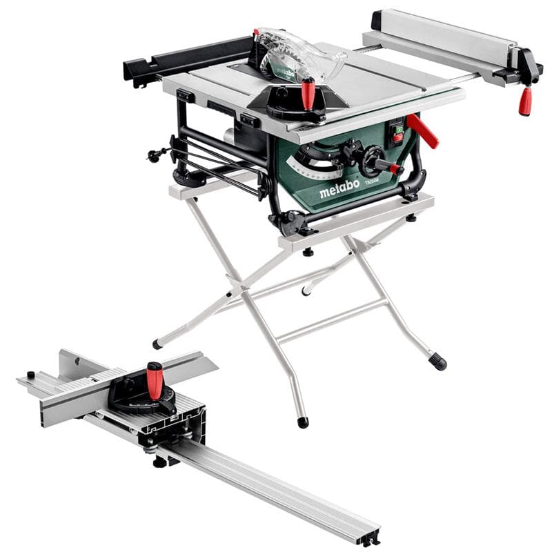 Scie circulaire sur table Metabo TS 254 M SET avec bâti et chariot de guidage 254 mm