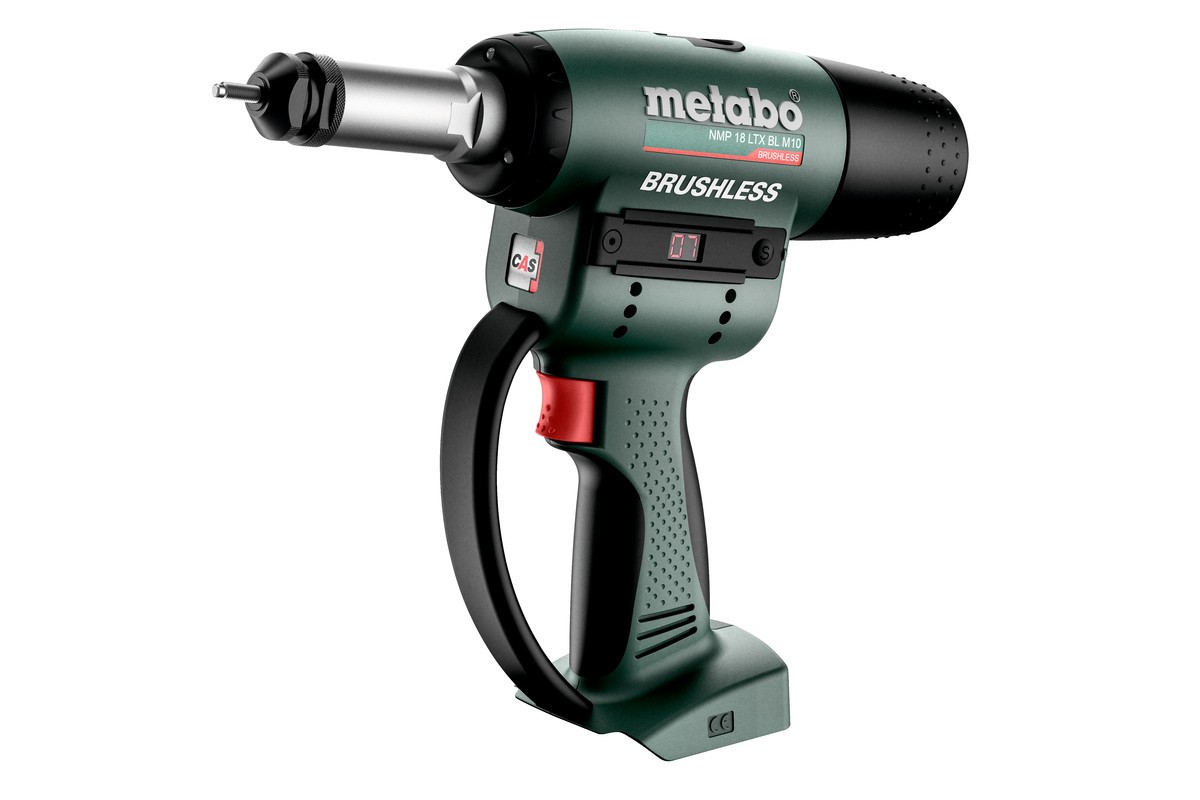 Pistolet à rivets aveugles sur batterie Metabo NMP 18 LTX BL M10 - Carton