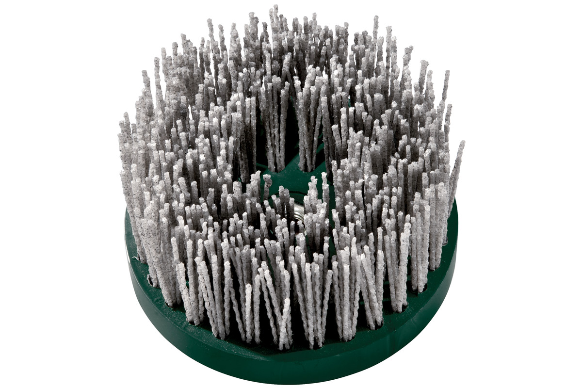 Brosse circulaire Metabo Ø 130 mm, avec filetage M 14, grain P 120, carbure de silicium