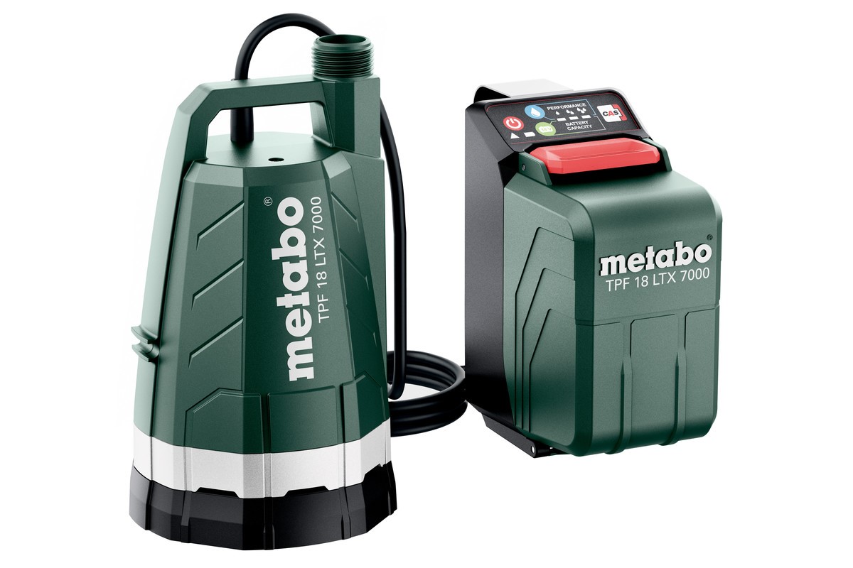 Pompe de relevage immergée Metabo TPF 18 LTX 7000 18 V sans batterie / chargeur