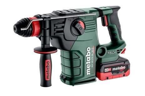 Marteau combiné sans fil Metabo KH 18 LTX BL 35 Q, 2x LIHD 5,5AH + chargeur dans metaBOX 185 XL