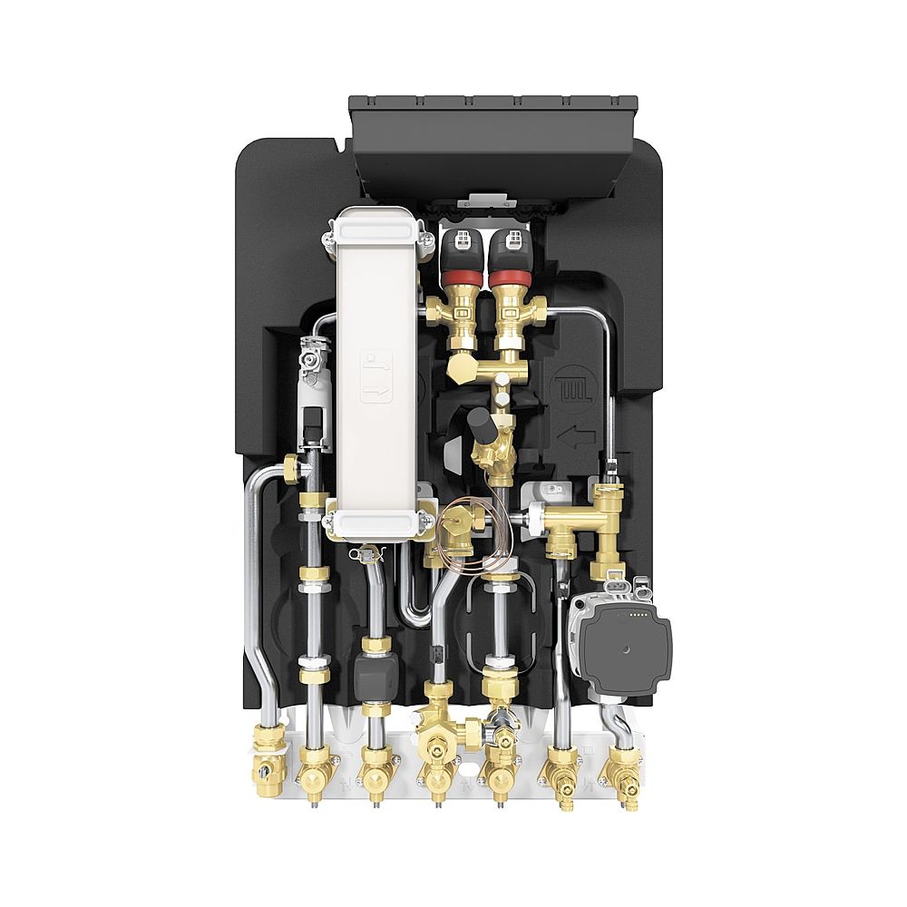 Station d'appartement Bosch Flow 8000 F8001 35 IMS mixte, encastrée, 35 kW, inox