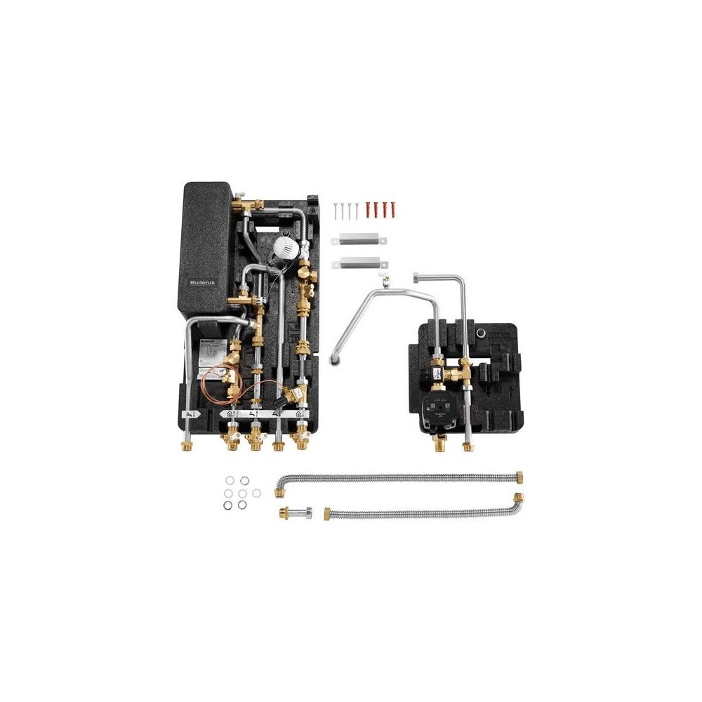 Buderus Logamax Station d'appartement WS160-35 E compacte, Module pour circuit de chauffage mixte, Connecteur FB, MAPL, Armoire encastrable