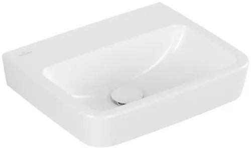 Petit lavabo Villeroy & Boch O.novo 450x370mm angulaire sans trop-plein Blanc Alpin