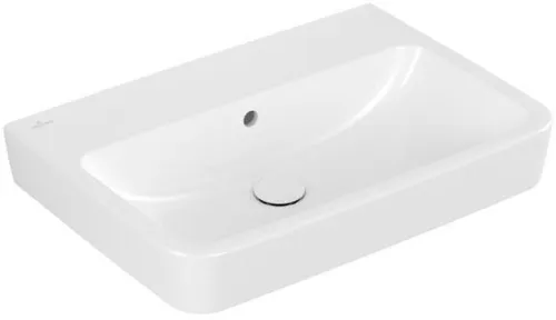 Lavabo Villeroy & Boch O.novo 650x460mm angulaire avec trop-plein blanc alpin poli