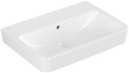 Lavabo Villeroy & Boch O.novo 650x460mm angulaire avec trop-plein poncé Blanc Alpin CeramicPlus