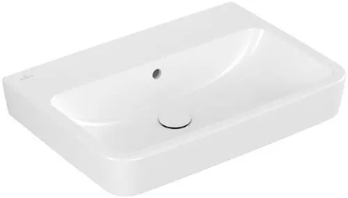 Lavabo Villeroy & Boch O.novo 650x460mm angulaire avec trop-plein Blanc Alpin