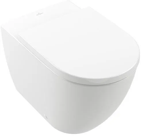 WC avec chasse profonde Villeroy & Boch Subway 3.0 - 370x600x400 mm, ovale, au sol, sortie horizontale, avec TwistFlush, blanc alpin
