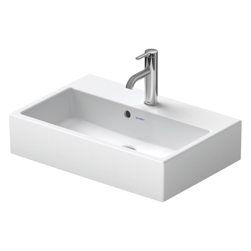 Duravit Vero Air Lavabo 400x600x160 mm Compact, blanc brillant, rectangulaire, sans trop-plein, vitrifié