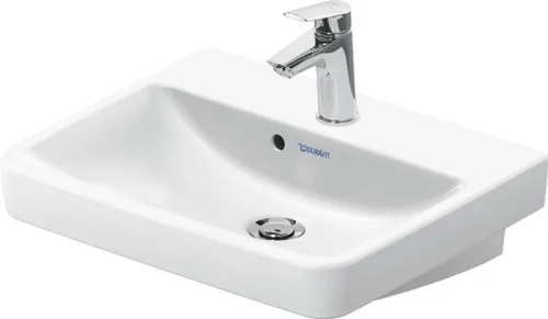 Duravit No.1 Lavabo 400x500x145mm, blanc brillant, rectangulaire, 1 emplacement de lavage/HL central, avec trop-plein
