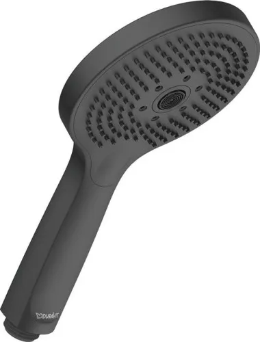 Pommeau de douche manuel Duravit DU 3-Jet D120 Rain/Pulse/Mon o, noir mat