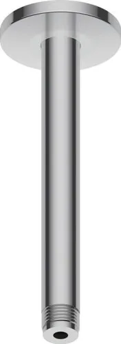 Barre de douche Duravit Brausearm, longueur 200 mm, montage plafond, rosace ronde, finition chrome brillant