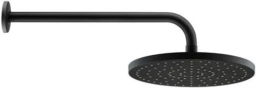 Duravit Barre de douche longueur 410 mm Montage mural Rosace ronde, noir mat