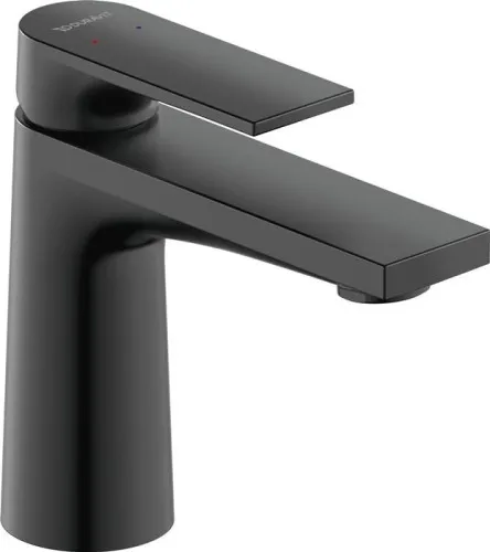 Mitigeur monocommande Duravit Tulum by Starck S, noir mat, 5l/min, levier, portée 110mm, hauteur 140mm