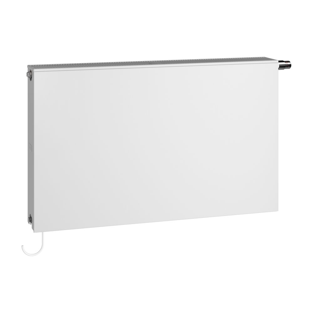 Kermi Plan-Vmulti x-flair x2 Radiateur plat pour pompe à chaleur Type 22 405x102x1305mm, 701W à 45/35/20°C, vanne multi, WK, Blanc